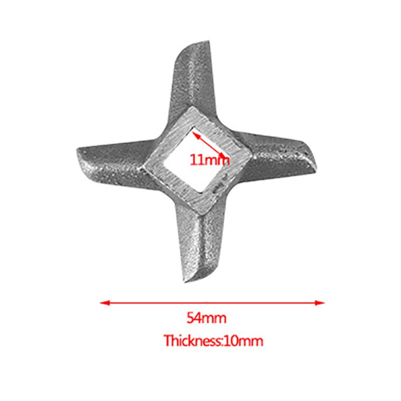 Haofy Meat Grinder Blade, Stainless Steel Meat Grinder Replacement Food Grinding Blade Mincer Blade Knife Cutter Replacement for Grinders (#8) - Image 2